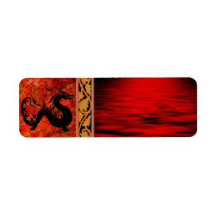 Asian Dragon Address label