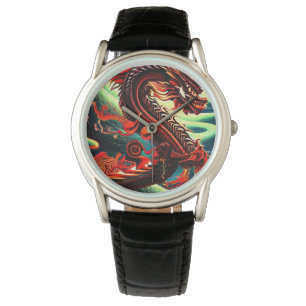 ASIAN DRAGON  BOTTLE COOLER WATCH