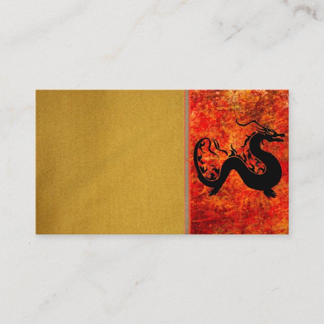Asian Dragon Business Card (Front)