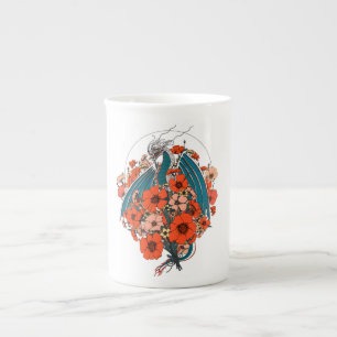 Asian Dragon Logo Bone China Mug