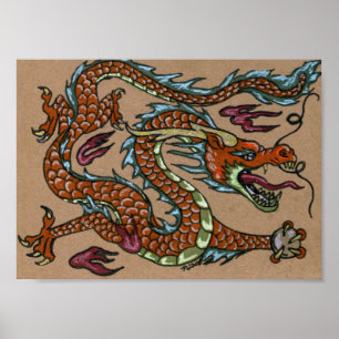 Asian Dragon Poster