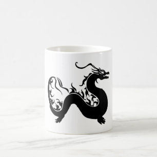 Asian Dragon Silhouette Coffee Mug