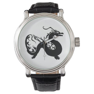 Asian Dragon Silhouette Watch