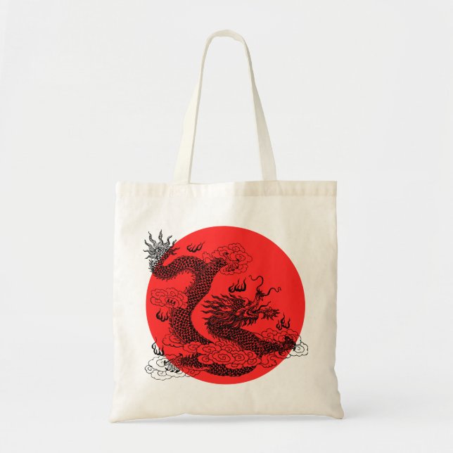 Asian Dragon Tote Bag (Front)