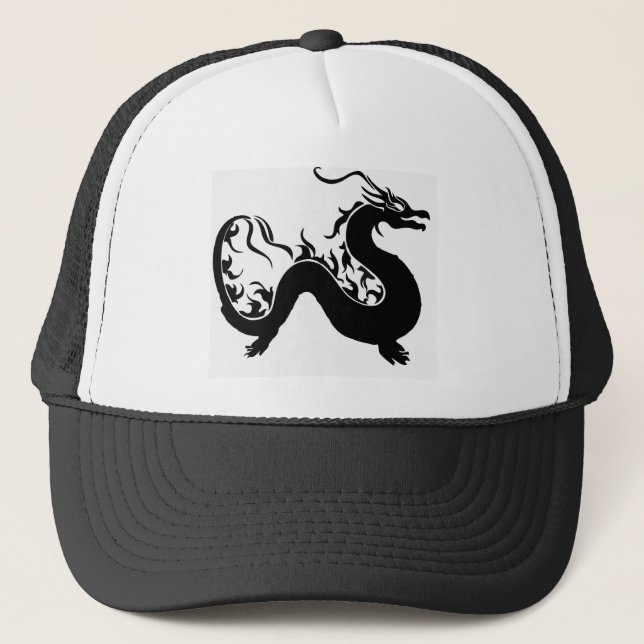 Asian Dragon Trucker Hat (Front)