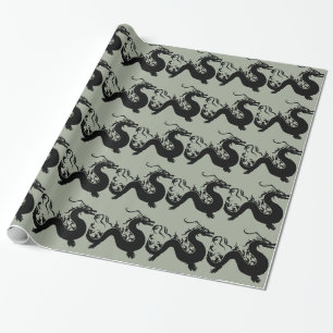 Asian Dragon Wrapping Paper