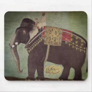 Asian Elephant Jade Green Mousepad Desk Accessory