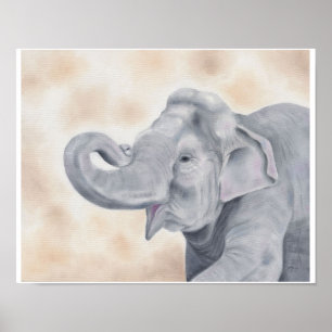 Asian elephant print 11"x14"