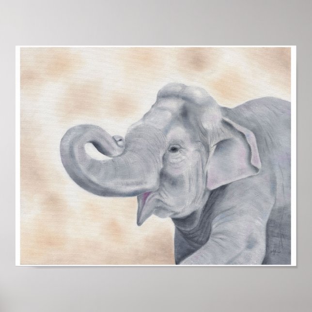 Asian elephant print 11"x14" (Front)