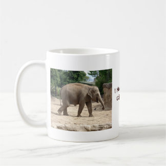 Asian Elephant Walking On Sand Mug or Glass