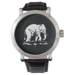 Asian Elephants Ahead Thai Elephant Trekking Sign Watch