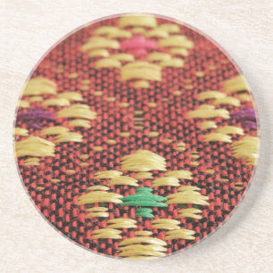 asian fabric coaster