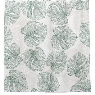 Asian Fabric Ikat: Traditional Seamless Shower Curtain