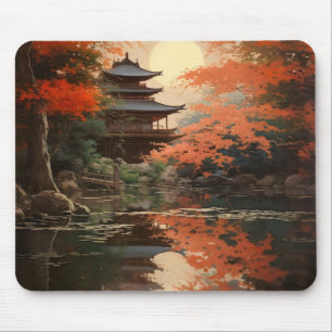 Asian Fall Landscape Mouse Mat