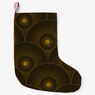 Asian feathers: gold-black seamless. small christmas stocking