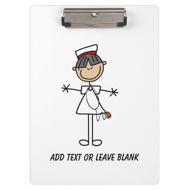 Asian Female Nurse Clipboard (Front)