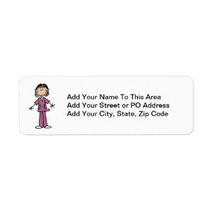 Asian Female Stick Figure Nurse