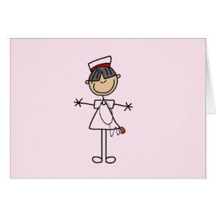 Asian Female Stick Figure Nurse T-shirts and Gifts