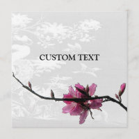 Asian Floral Your-Occasion Custom Invitation