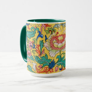 Asian  Flowers Ceramic Mug