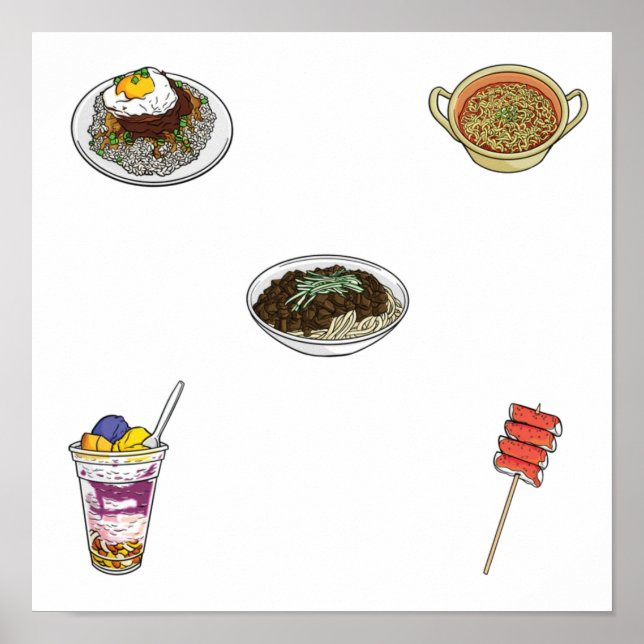 Asian food collection poster (Front)