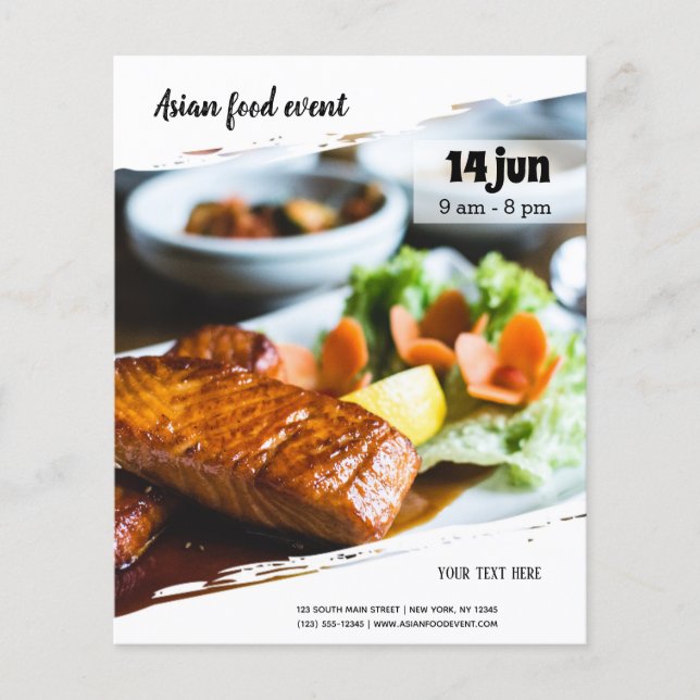Asian food event flyer (Front)