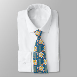 Asian Food Illustration Men’s Tie with Noodles