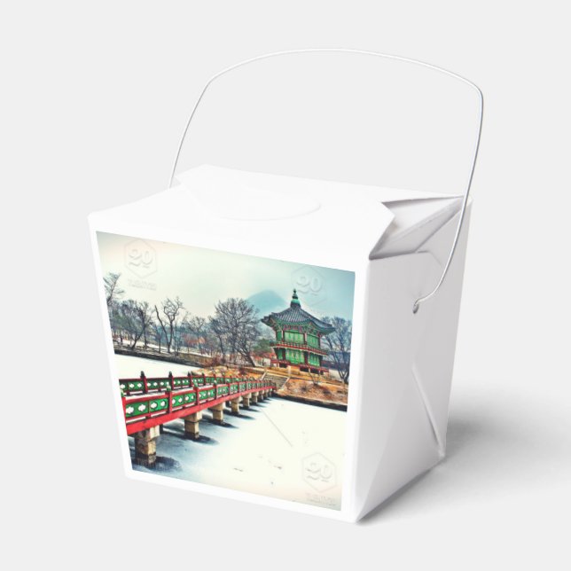 Asian Food style take out box (Front Side)