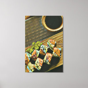 Asian food sushi lover canvas print
