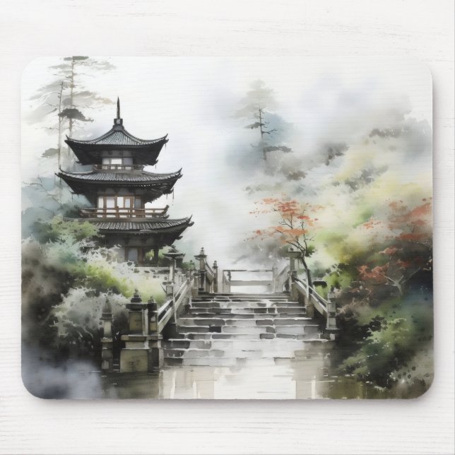 Asian Garden Traditional Mouse Mat (Front)