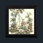 Asian Garden with Woman and Animals Gift Box<br><div class="desc">A lovely Asian style garden filled with various animals and monitored by a watchful woman. The scene conjures thoughts of the Garden of Eden,  complete with a snake slithering in the foreground. A perfect gift for the worldly,  well-travelled person in your life!</div>