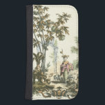 Asian Garden with Woman and Animals Samsung S4 Wallet Case<br><div class="desc">A lovely Asian style garden filled with various animals and monitored by a watchful woman. The scene conjures thoughts of the Garden of Eden,  complete with a snake slithering in the foreground. A perfect gift for the worldly,  well-travelled person in your life!</div>