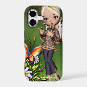 Asian Girl Beautiful Flowers Design 6