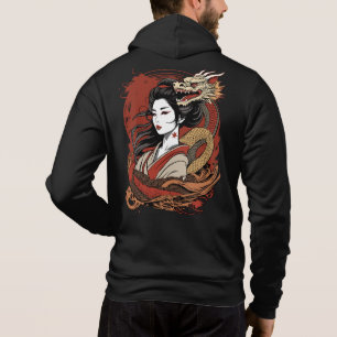 Asian Girl   Chinese Dragon Hoodie