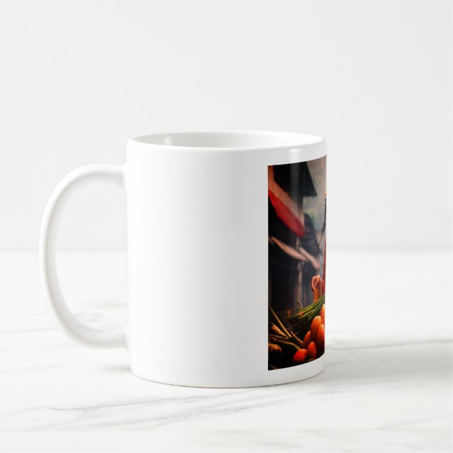 (Asian Girl) Classic Mug, 11 oz Coffee Mug (Left)