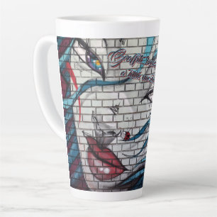 Asian Girl Graffiti Latte Mug