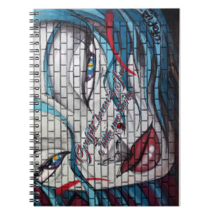 Asian Girl Graffiti  Notebook