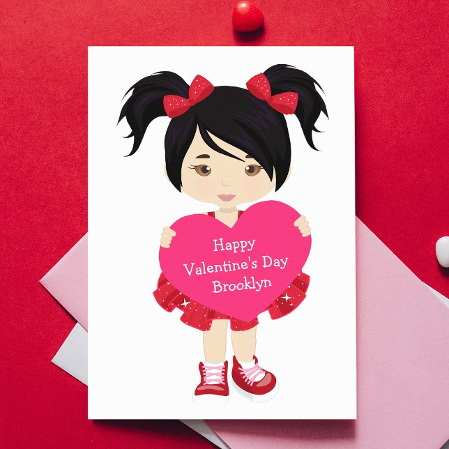 Asian Girl Valentine's Day Card (Creator Uploaded)