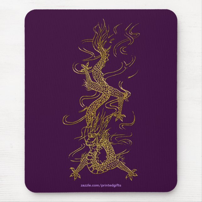 ASIAN Gold Dragon Collection Mouse Mat (Front)