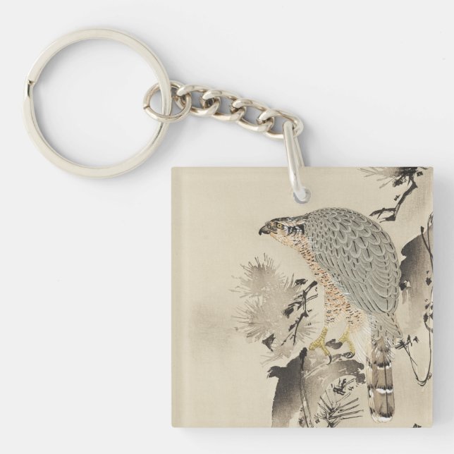 Asian Goshawk - 1890 Key Ring (Front)