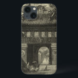 Asian Imperial Temple in Black & White iPhone 13 Case<br><div class="desc">Visitors gather in front of this Asian imperial temple,  ready to enter. The stunning print is done in black and white,  giving the whole piece an ancient look that mimics the time it is depicting. Put this on your wall today and enjoy!</div>