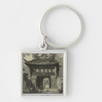 Asian Imperial Temple in Black & White