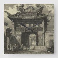 Asian Imperial Temple in Black & White