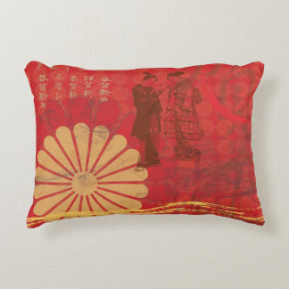 Asian infusion decorative cushion