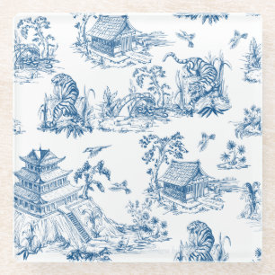 Asian Inspired Glass Coaster