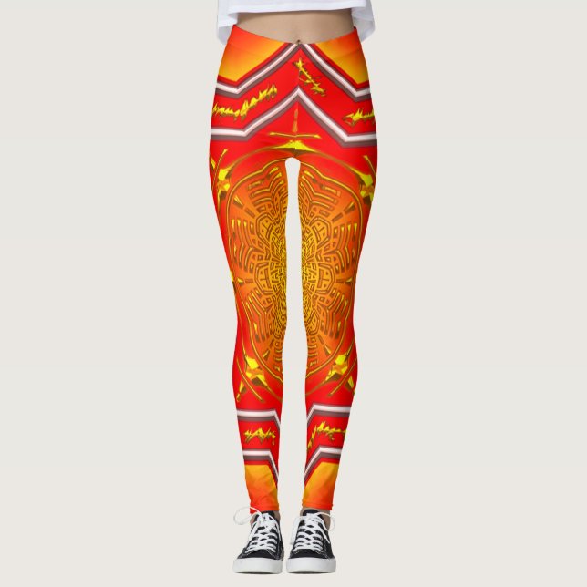 Asian Inspired Leggings (Front)