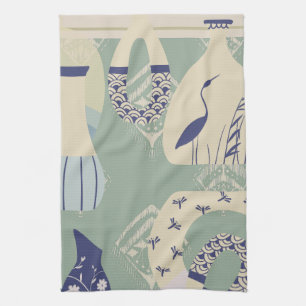 Asian Inspired Tranquil Pottery, Pelican  Tea Towel