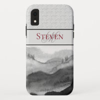 Asian Inspired Watercolor Scene Personalised