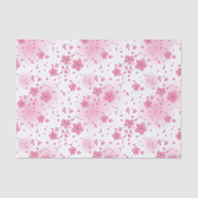 Asian Japanese Cherry Blossom Tissue Paper (Front)