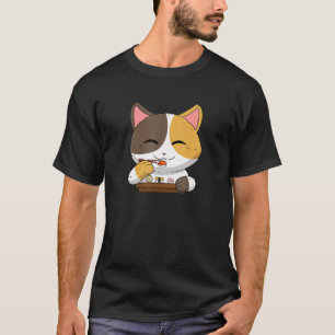 Asian Japanese Dishes Food Sushi Suhsi Cat Pets Ca T-Shirt